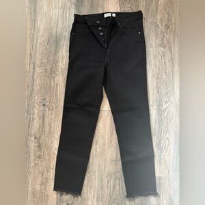 Abercrombie & Fitch Super Skinny Ankle High-Rise Black Jean 30/10R